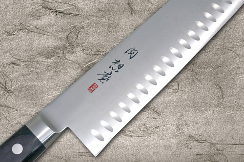 Fujiwara Kanefusa (SOUMA) Mo-Edelstahl Dimples Japanisches Chef-Gyuto-Messer 240mm